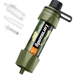 Portable Water Filter with Camo Design